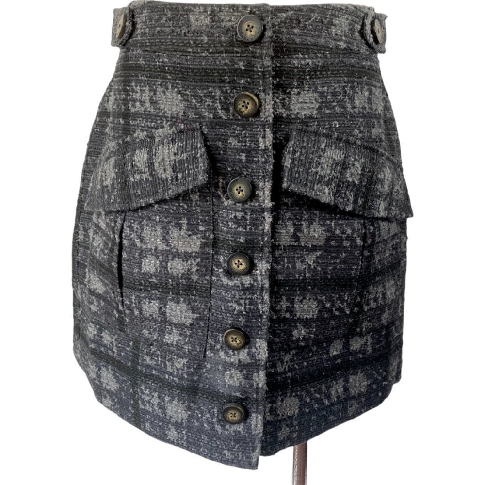 Rachel Roy button up plaid skirt